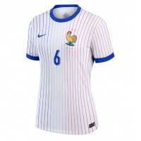 Camiseta Francia Eduardo Camavinga #6 Visitante Equipación para mujer Eurocopa 2024 manga corta